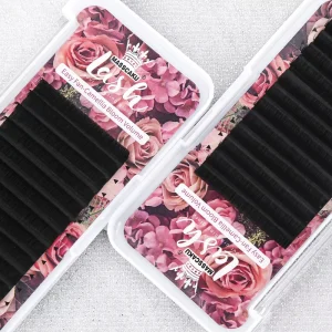 Synthetic Hair Auto Fan Blooming Camellia Lash 0.05 0.07 0.10mm Rapid Automatic Blooming Eyelashes