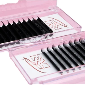 Synthetic Hair CC DD Curl Natural Soft Handmade Individual Volume Black Cotton Stalk Eyelash Extensions 0.03