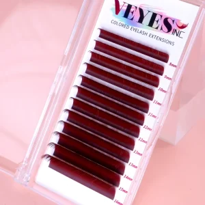 Synthetic Hair Cruelty Free Vegan Natural Long Lash 0.07mm Custom Own Brand Private Label Colorful Classic Eyelashes