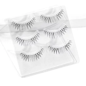Synthetic Hair Eyelashes Natural Superfine Clear Band Soft False Lashes Strip Lashes