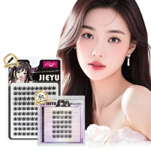 Synthetic Hair False Eyelashes Glue Free Style Semi Handmade Custom Logo Strip Lashes 0.07MM Thickness Reusable Self adhesive