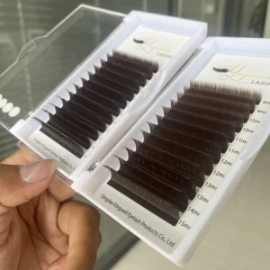 Synthetic Hair Natural Long Vegan Cruelty Free Handmade Single 25mm Classic Volume 3D Eyelash Extension