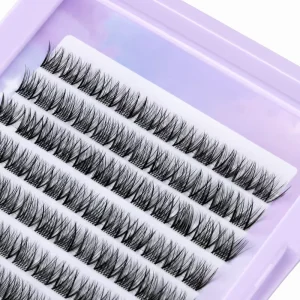 Synthetic Hair Pre Cut Segmented Strip Individual Lash Clusters DIY Eyelash Extensions for Daily Makeup Cruelty Free Reusable