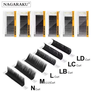 Synthetic Mink Eyelashes Individual Eyelash Extensions L LC N Curl Mix 7-15mm Makeup Natural Soft High Quality Lashes
