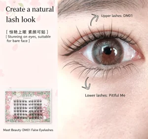 Synthetic Soft Wispy Individual Cluster Lashes Segmented False Eyelashes Hand Tapered Reusable Self adhesive 10 12mm