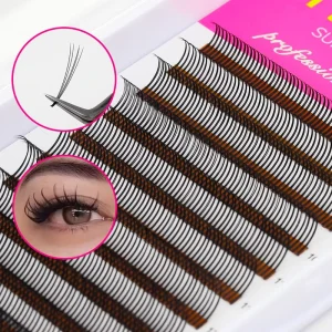 TDANCE Free Sample Camellia Wispy Eyelash Extension Tray Volume 5d Flower Individual Lash 0.07mm Spike Fanning Lash