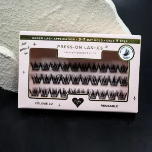 Thamel Plant Fiber Lash Clusters Your Own Logo 7-15 Day Press-On Lashes Waterproof Strong Hold Transparent Band