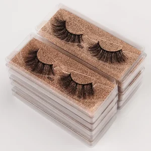 The Factory Provides Full Strip Lashes the Production of Different Color Card Packaging 10 Pairs 20 Pairs a Box of Eyelashes