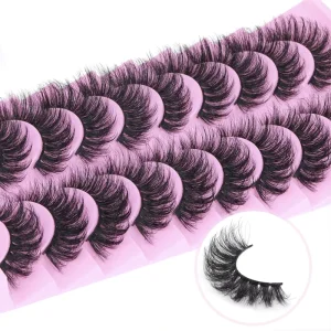 Thick 18mm Paired Eyelash Curler Messy Style Explosive Hair for Paired Hair Fiber False Eyelashes Handmade 3D Effect