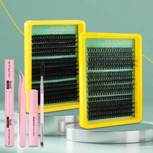 Thick DD Curly Mixed False Eyelashes 10-16m Simulation Single Cluster Grafted Eyelashes DIY Eyelashes