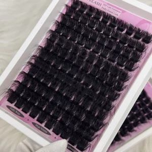 Thick Fluffy 16 25mm Cluster Lashes Private Label d Curl Lash Cluster Vendor