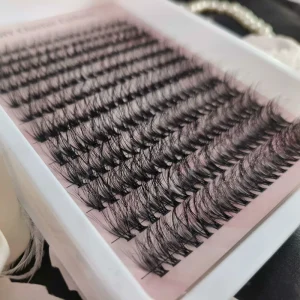 Thick Fluffy Diy Lash Clusters Custom Label 8-16mm c d Curl Pre Cut Segment Eyelashes Diy Cluster Fan Eyelashes