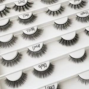 Thick Fluffy Eyelashes Faux Mink Factory Direct Supply Bulk Price Accept Customized Private Label False Eyelashes