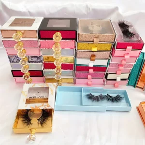 Thick Full 25mm Mink Eyelash 3D Mink Strip Lashes Siberian Mink Eyelashes Free Customized Box
