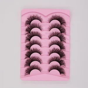 Thick Full Fluffy Faux Mink Strip Russian Lashes Full Lash Strip Fluffy Mink Eyelash Vendor Full Strip Lashes