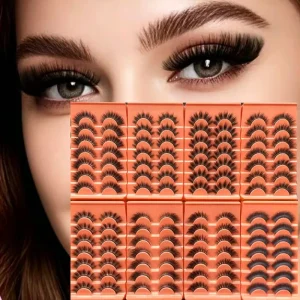 Thick Lashes Pairs Party Eye Makeup Voluminous Strip False Eyelashes Synthetic Hair Lash Extensions Custom Beauty 3D