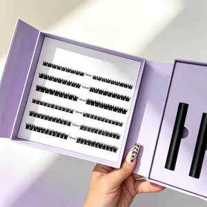 Thick Volume Black Soft Band Mixed Length Korean Style Makeup Artist Use Segmented Lash Clusters Cluster Eyelashes