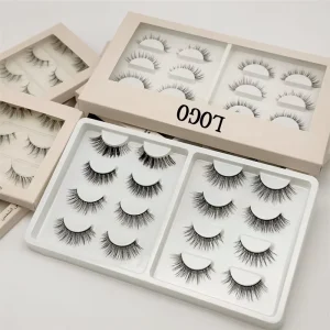 Thin Black Band Wispy Lashes Durable Invisible Black Natural Volume Eyelashes
