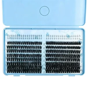 Thin Invisible Band Beginner Friendly Salon Grade Fiber Multi Size Segmented Styling Party Makeup Cluster Eyelashes