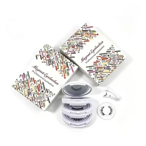 Three layer Eyelashes Magnetic Lashes Strong Magnet Strip Eyelashes Easy to Wear No Eyeliner Needed Bulk Supply