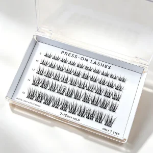 Time saving Press on Cluster Lash Manga Styles No Glue Needed 3 10 Day Super Long Lasting Waterproof CE ISO Certified for Europe