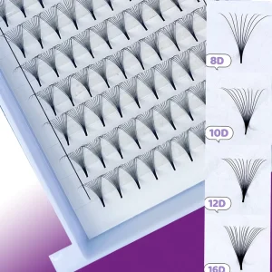 Tin Root Wispy Spike Premade Fan Lash 5D 7D 9D 0.05 0.07 C D Curl Fan Lash Wispy Loose Pre Made Eyelash Extension
