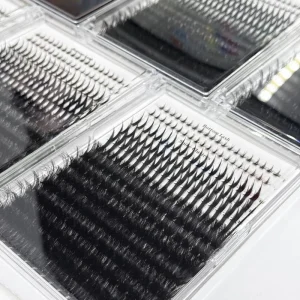 Top Quality 14-20mm Cluster Lashes Kit with Spikes and Bottom Custom Logo Diy Individuals Lash Extension Lash Clusters