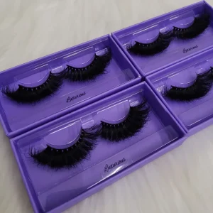 Top Quality Handmade False Eyelashes 25mm Russian Full Strip Lashes Bulk 3D Fluffy 100 Mink Eyelash
