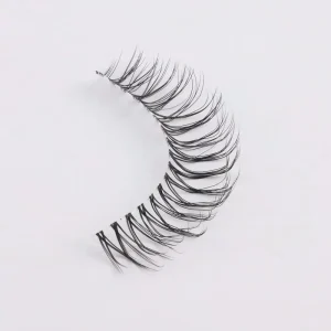 Top Sale Natural Full Strip Lashes Premium Vegan Faux Mink Eye Lashes False Clear Band Eyelashes