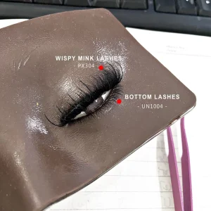 Top and Bottom Lashes Spike Dramatic Top Mink Lashes Clear Band Lower Bottom Lashes False Eyelashes Vendor
