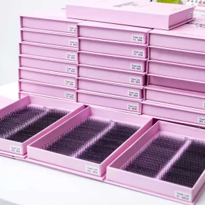 Tower Lashes Custom 0.07mm Premade Spire Anime Eyelash Extensions Synthetic Hair Full Volume Machine Made 40 Rows