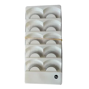 Training Lashes for Beginners Eyelash Extension Practice Full Strip False Eyelashes Synthetic Hair Handmade Black Cotton Stalk
