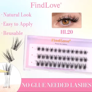 Travel Lashes 3D Fluffy Effect Clusters Segment DIY Eyelashes Extension 10 14mm Clusters Press on Reuse Lashes