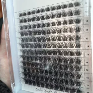 Trending New Arrivals Fluffy Cluster Lashes Waterproof 3D Effect Synthetic Hair Fiber Custom Logo Option