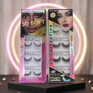 Trueboom 3D Silk Lashes Cruelty Free Synthetic Handmade Reusable Eyelashes 10 Pairs 15mm Bulk Full Strip