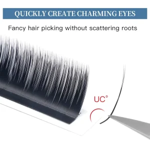 U Curl Camellia Synthetic False Eyelashes Look Natural Soft 0.03 0.05 007 UJ UB UC UD Chinese style Single Lashes Extension