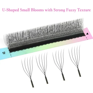 U Shape 5 Clover Eyelash Extensions for Fluffy Volume Get Fluffy Feathery & Full Volume the Ultimate Lash Upgrade