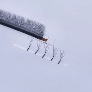 U Shape M Curl 5D Clover Lashes Soft W Eyelash Extensions Private Label Korean PBT Synthetic Mink Eyelashes
