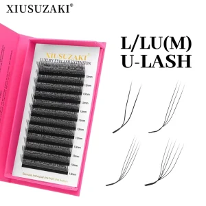 U Shape Volume Mega L LU M Curl Parallel Flower Cross Lashes Y YY 3D 4D 5D 6D Eyelash Extension U Lashes