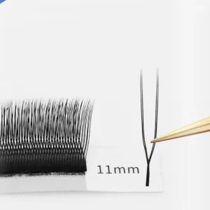 U YY Lashes Handmade Natural Soft U Shape Crisscross Synthetic Hair Curl D Private Label Y Lash Extension Tray