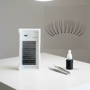 U shaped YY Eyelash Extension Premium PBT Double Layer U Shape YY Lashes Ultra Soft Featherlight False