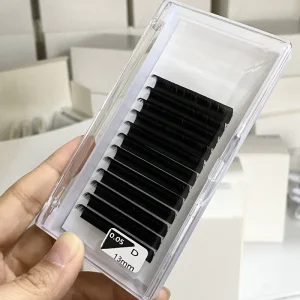 UK Popular 7-15mm Grafted Lashes CC C D Vegan PBT Fiber 0 Animal Wool Easy Fan 0.05 0.07 0.15 0.20 Individual Eyelash Extension