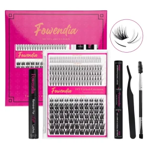 US Local Stock D Curl Lash Bond and Seal Diy Extension Kit Waterproof Lash Cluster