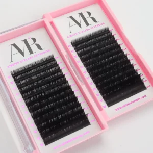 US Local Stock Ultra Matte Black Lash Extension Trays 0.03 0.05 0.07 Premium Soft Cashmere Silk Lash Extension