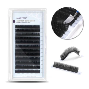 Ultra Soft Flat Extension Kits Faux Mink Lashes Matte Finish Mix Light Weight Colored Ellipse Flat Premium