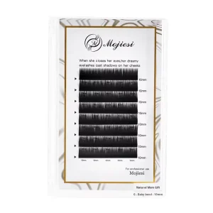 Ultra-Soft Synthetic Hair Handmade Vegan Natural Long Single Graft Eyelash Extensions Baby Curl Implant Easy Fan Customizable