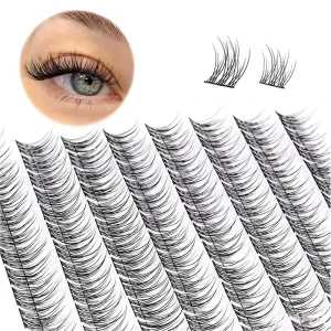 Ultra Soft Thin Band 8-16mm Mixed Length C Curl Natural Look Reusable DIY Beauty Cluster Eyelashes