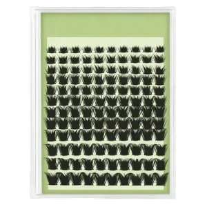 Uneven Hybrid Multi Layer Fiber Cluster Lashes Exclusive Stereo Texture High Fashion Studio Art Shooting