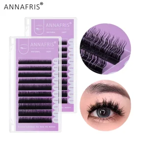 Unique Natural Long Wavy Curl Wool Roll Lashes High Quality Fluffy Eyelash Extensions For Lazy Makeup