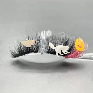 Unique Styles of Colored Glitter Lash Create Glam Eyelashes for Holiday Party Bling Eyelash Christmas Halloween Eye Lashes